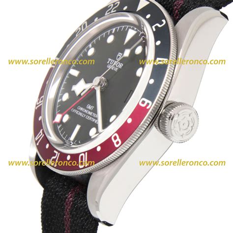 tudor gmt con cinturino peĺle nera invecchiata|Acquistare Tudor Black Bay GMT .